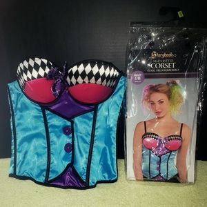 Mad Hatter Corset Bustier Size S/M